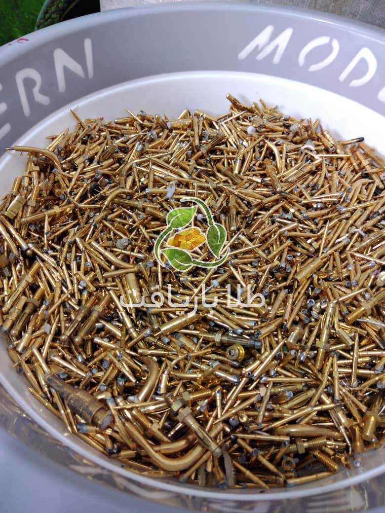 استخراج طلا بازیافت طلا از ضایعات مخابراتی پین بار ( لوپ بار )