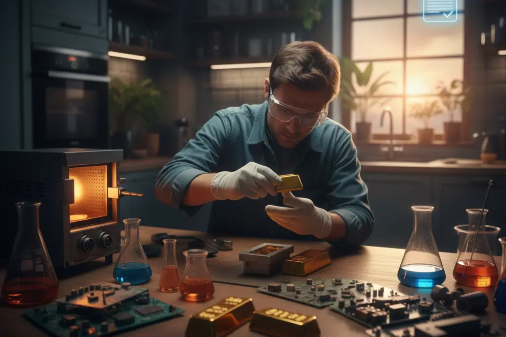 آیا بازیافت طلا در منزل قانونی است